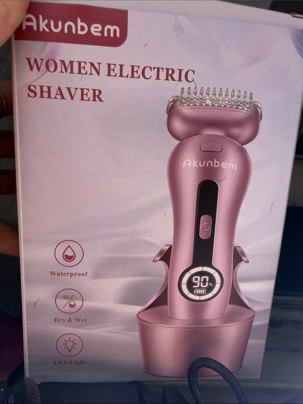 Women's Electric Shaver - Rose Pink Waterproof Trimmer